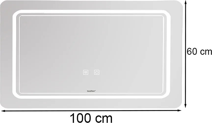 Vid 100 tükör led világítással