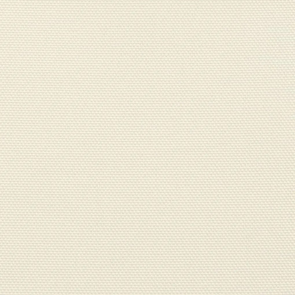 krémszínű háromszögű oxford-szövet napvitorla 4,5 x 4,5 x 4,5 m