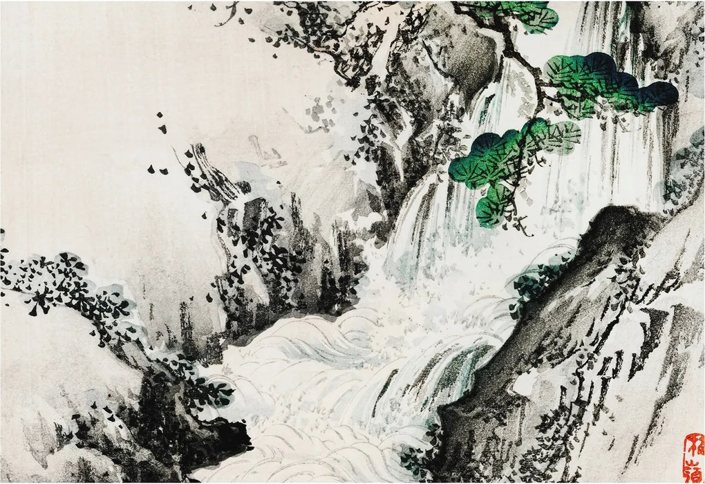 Fotótapéta Flizelin Dekoratív tapéta Természet vízesés 152x104 Ragasztó