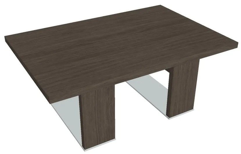 Verno+ S dohányzóasztal 120 x 80 cm, antracit tölgy / vanília