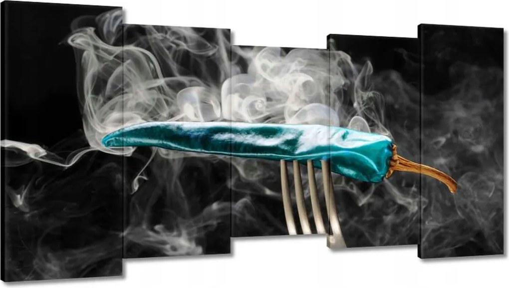 Vászonkép 150x80 Kék paprika