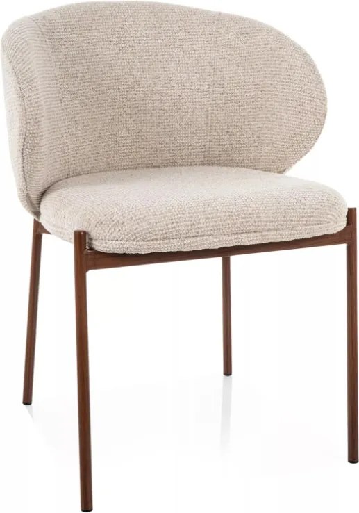 Kioto D étkezőszék világosbézs/dió