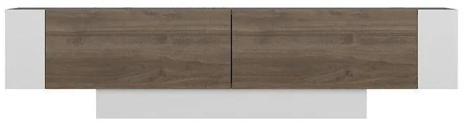 TV szekrény Matera - Walnut, White
