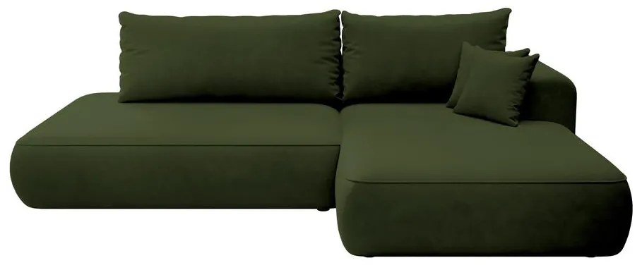 Sarokkanapé Fergie (J) (zöld + fekete). 1099466