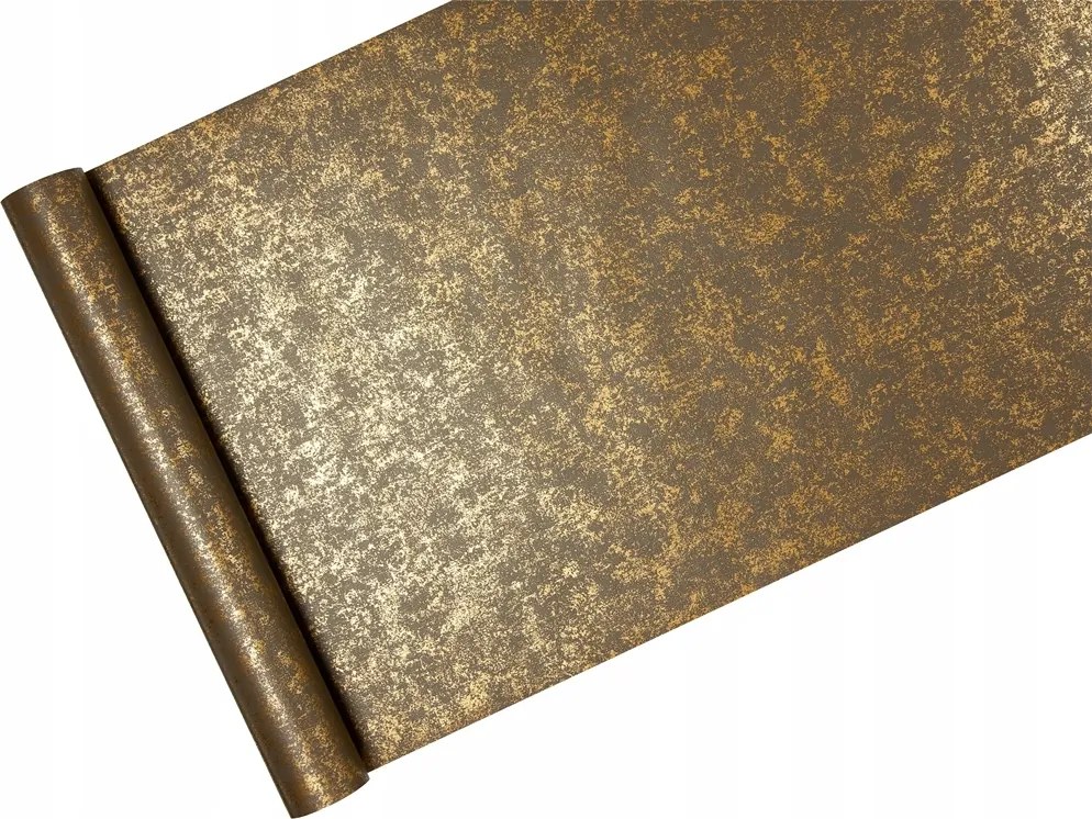 Tapéta exkluzív Vakolat metál régi Arany