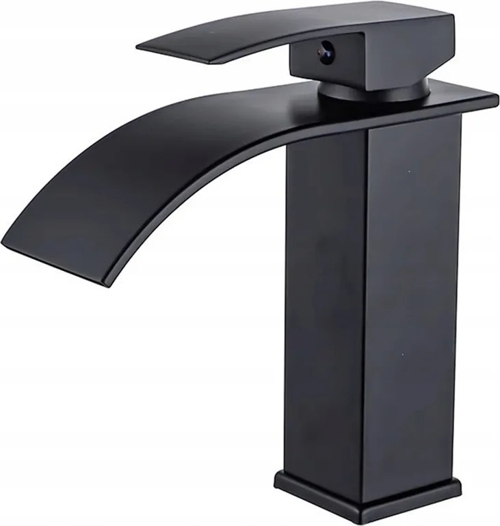 Új fekete álló mosdó csaptelep állványon pultra szerelhető csaptelep a fürdőszobába