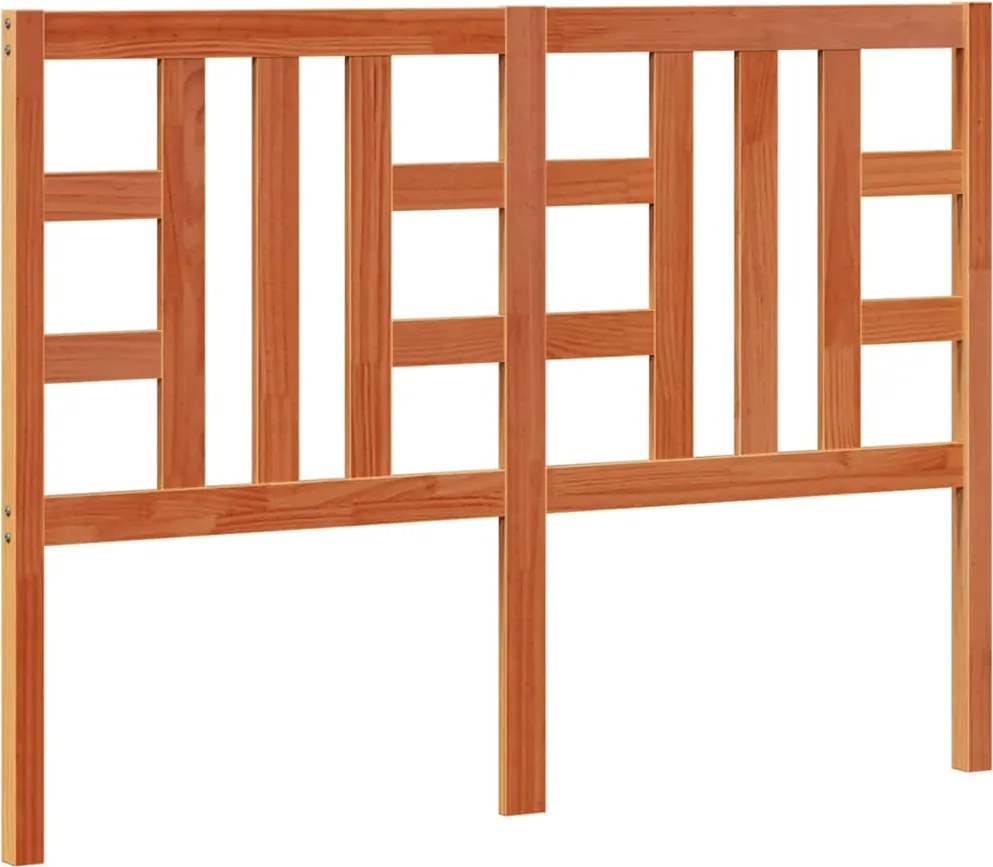 vidaXL viaszbarna tömör fenyőfa fejtámla 135 cm