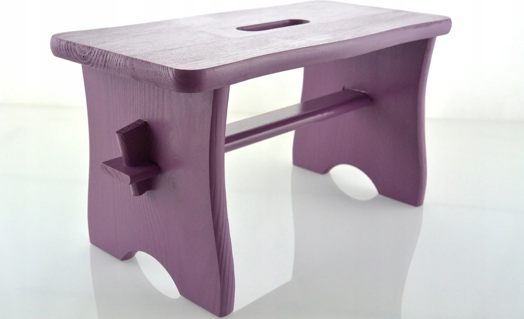 Lila Zydel Szék Zsámoly Fa Nyéllel