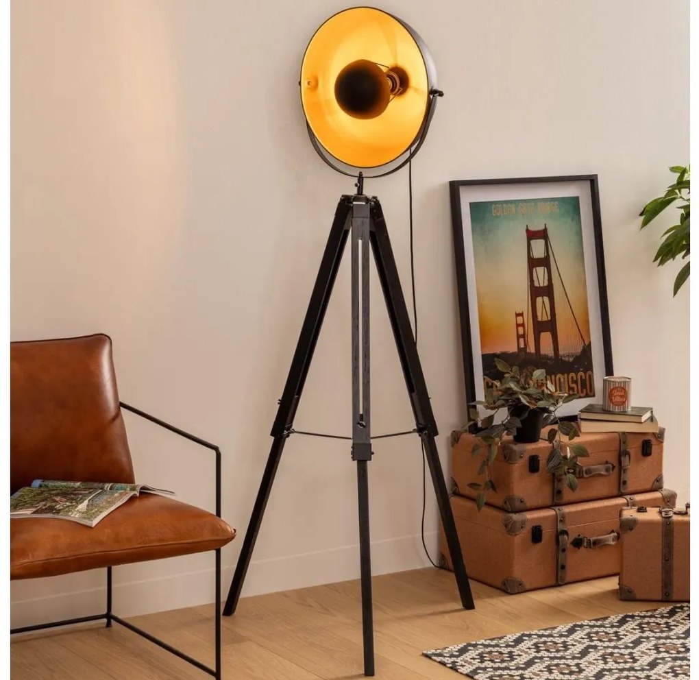 Atmosphera - Állólámpa LAHTI 1xE27/25W/230V paulownia