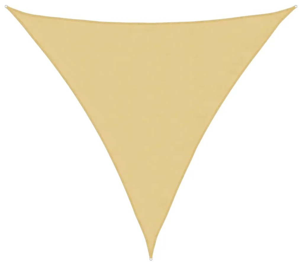 homokszínű 100% oxford szövet napvitorla 4,5x4,5x4,5 m