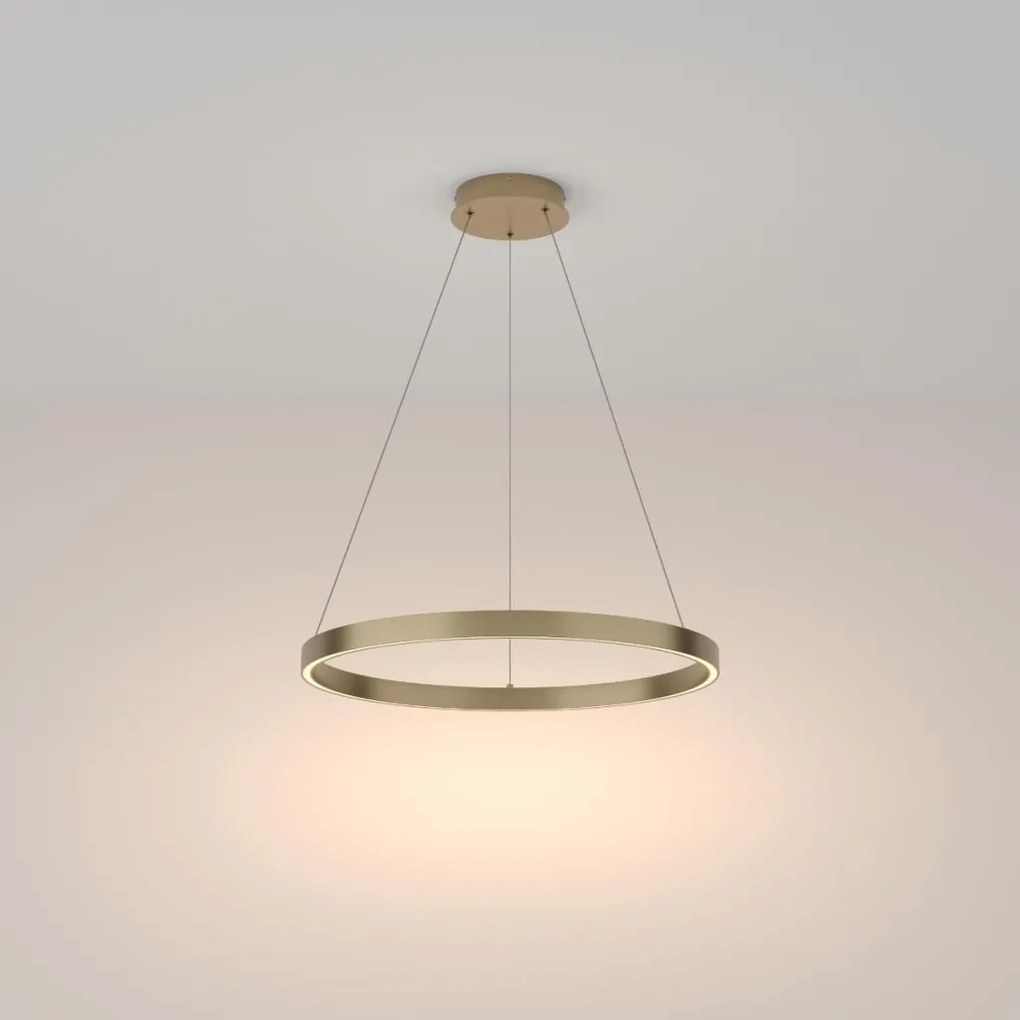 MAYTONI MOD058PL-L100BS3K RIM Modern Led Függesztett Lámpa Sárgaréz LED IP20
