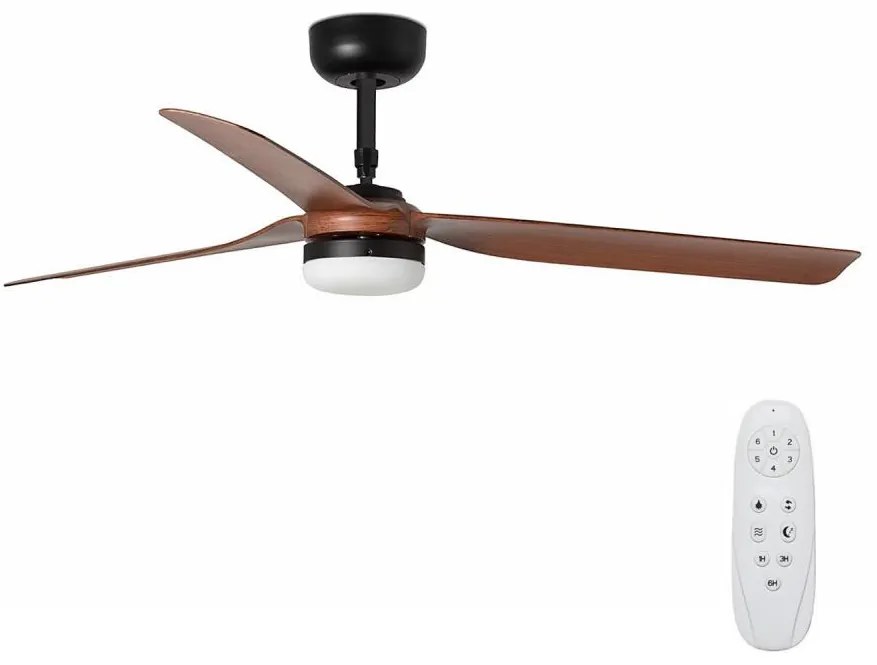 FARO 33817-21 - LED Mennyezeti ventilátor PUNT LED/24W/230V barna/fekete + távirányító
