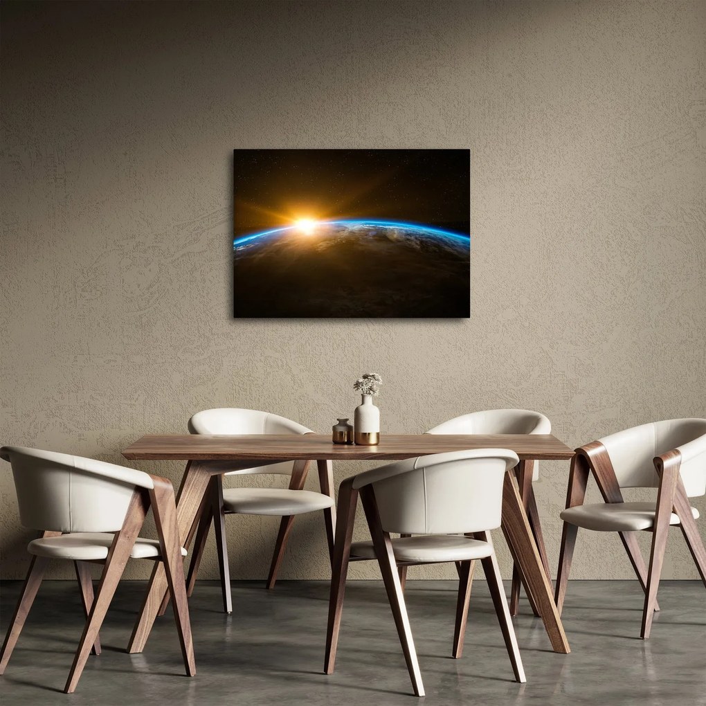 A Föld bolygó képe az űrből (70x50 cm)