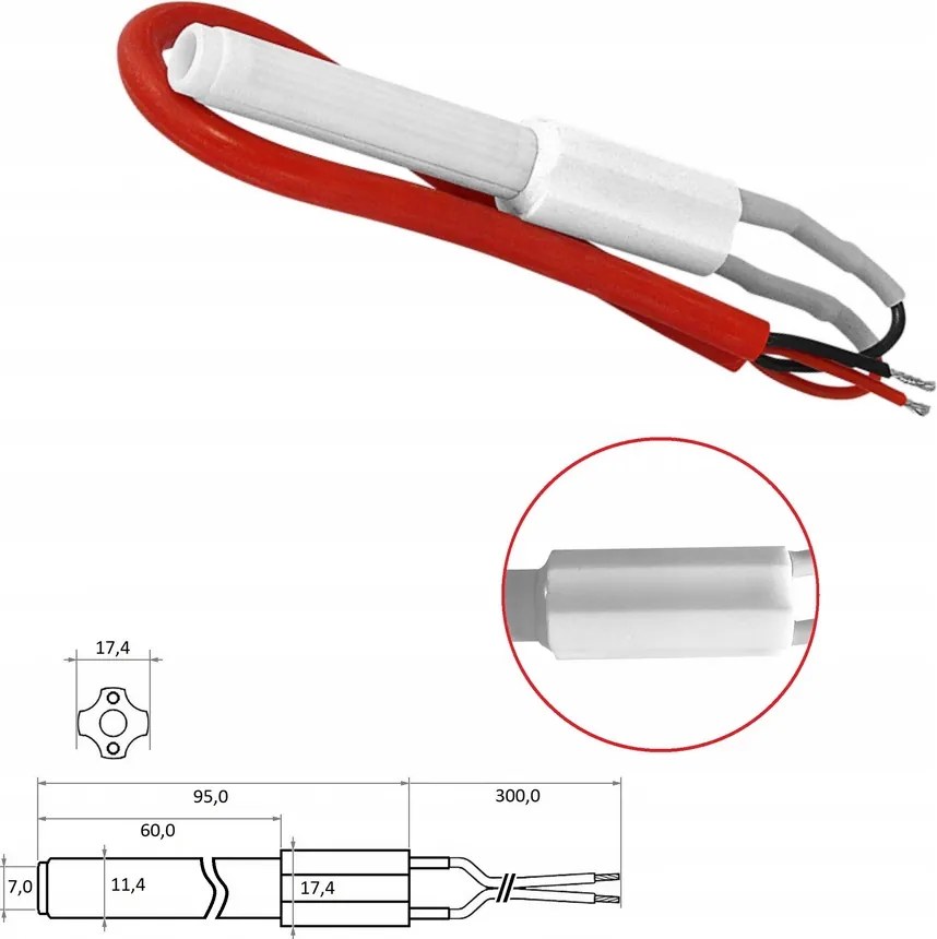 Kerámia pellet gyújtó Kipi égő