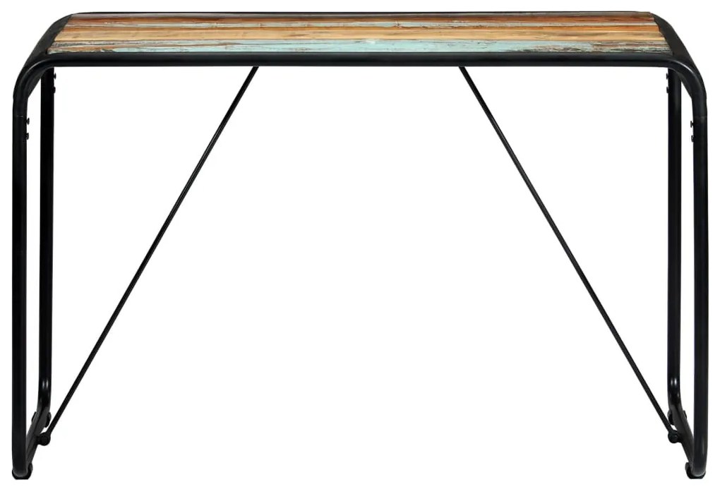 Tömör újrahasznosított fa étkezőasztal 118 x 60 x 76 cm