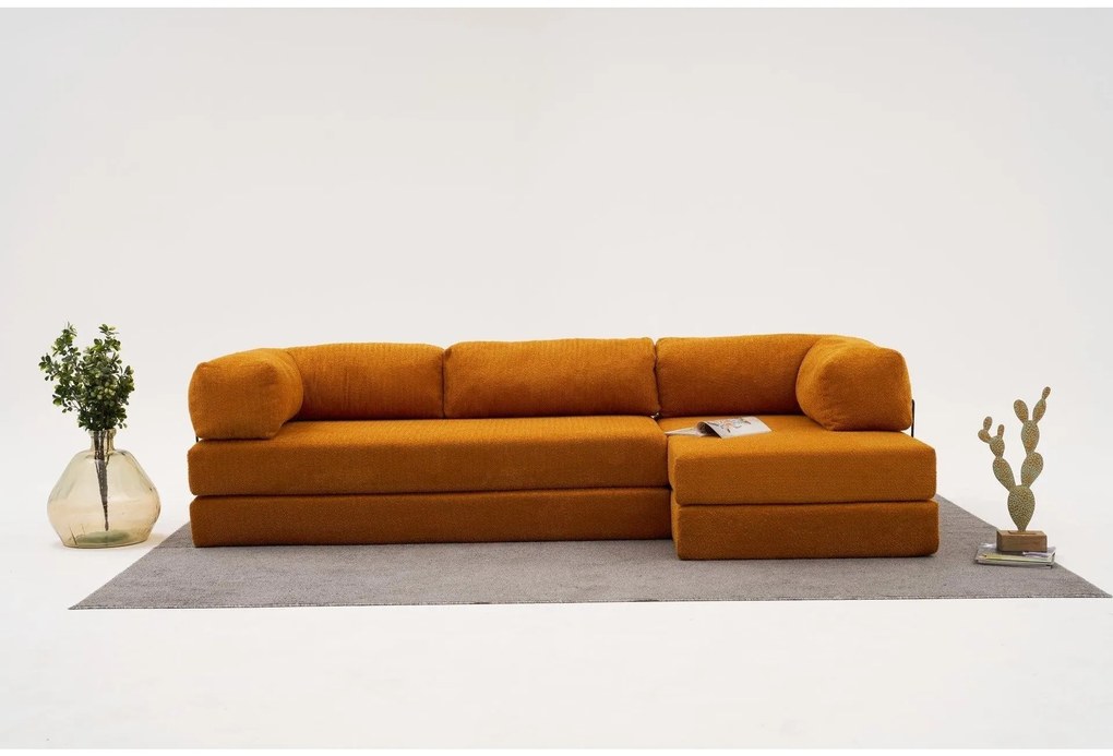 Sarokkanapé Comfort - Narancssárga