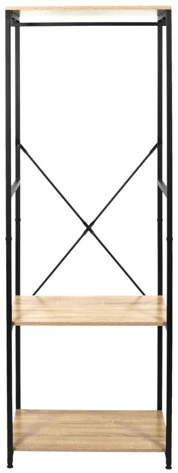 Intenso Home ruhafogas polcokkal 60 x 167cm sonoma tölgy | Előszobai ruhatároló cipőtartóval / nyitott gardrób