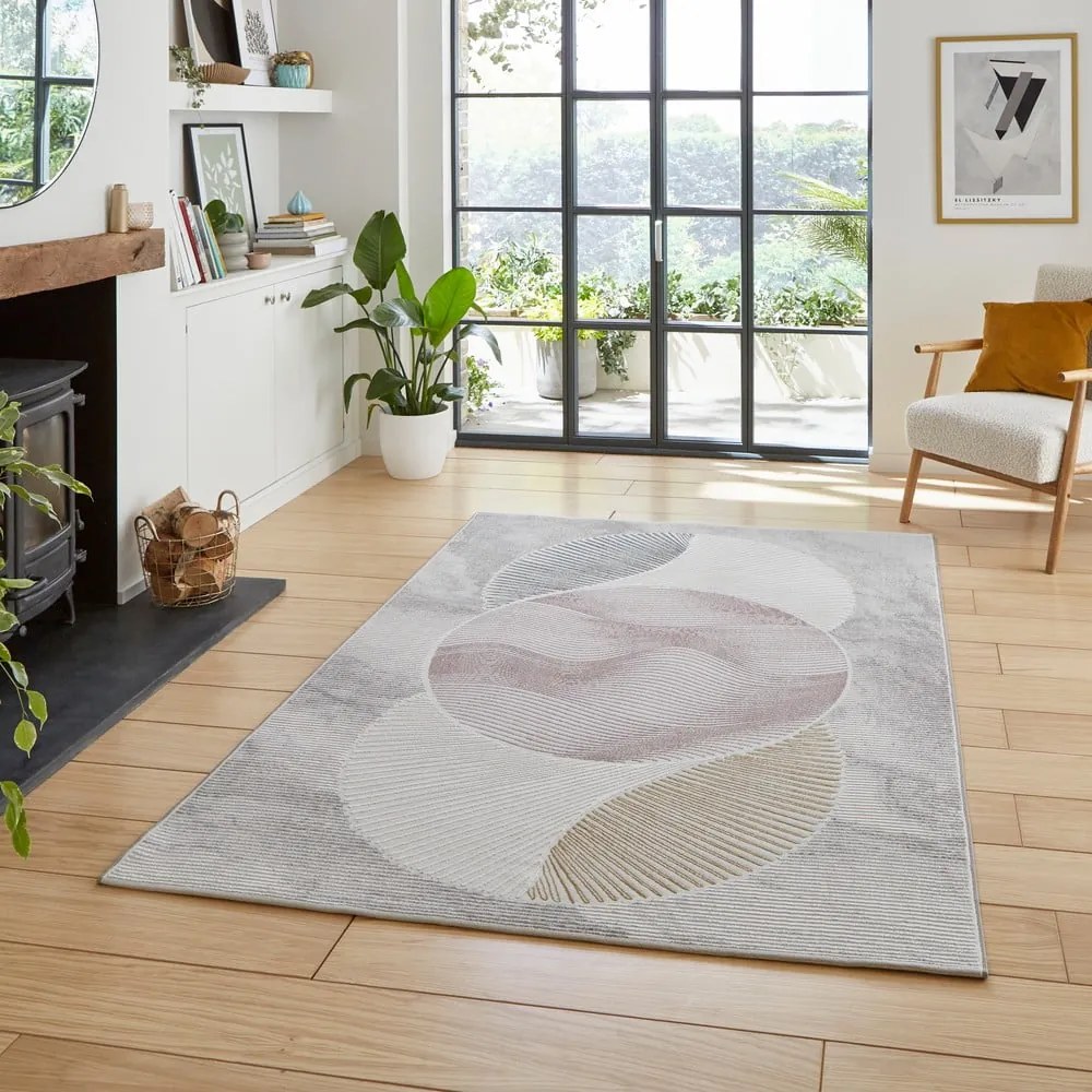 Világoskék-világos rózsaszín szőnyeg 120x170 cm Creation – Think Rugs