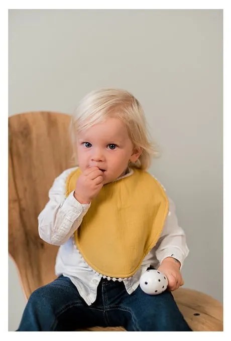 London sárga muszlin előke - Kindsgut