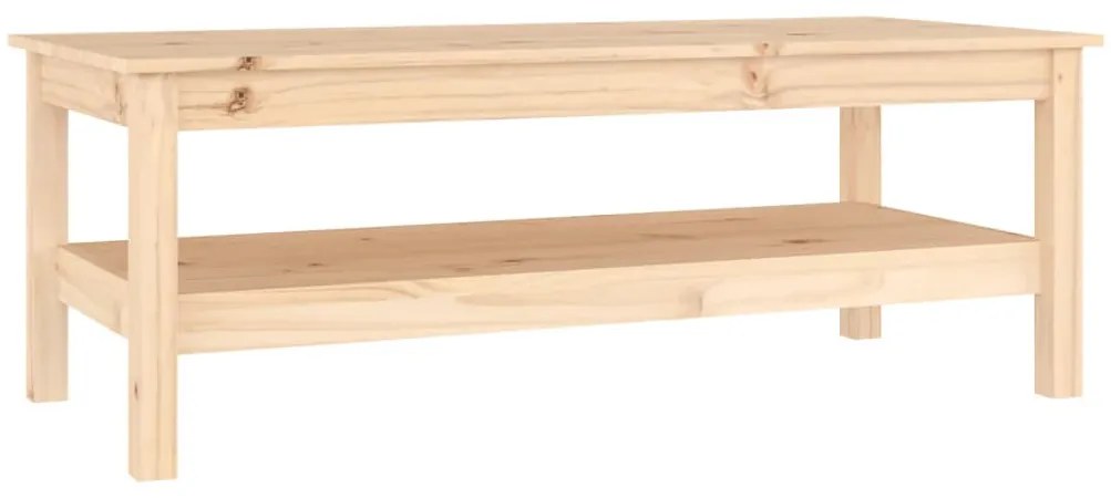 Tömör fenyőfa dohányzóasztal 110 x 50 x 40 cm