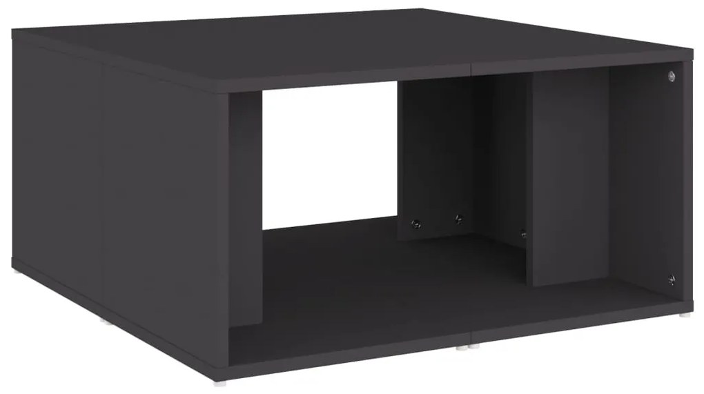 4 db szürke szerelt fa dohányzóasztal 33 x 33 x 33 cm