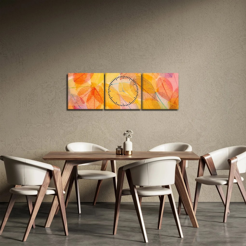 Kép - Háttér az őszi levelekből (órával) (90x30 cm)