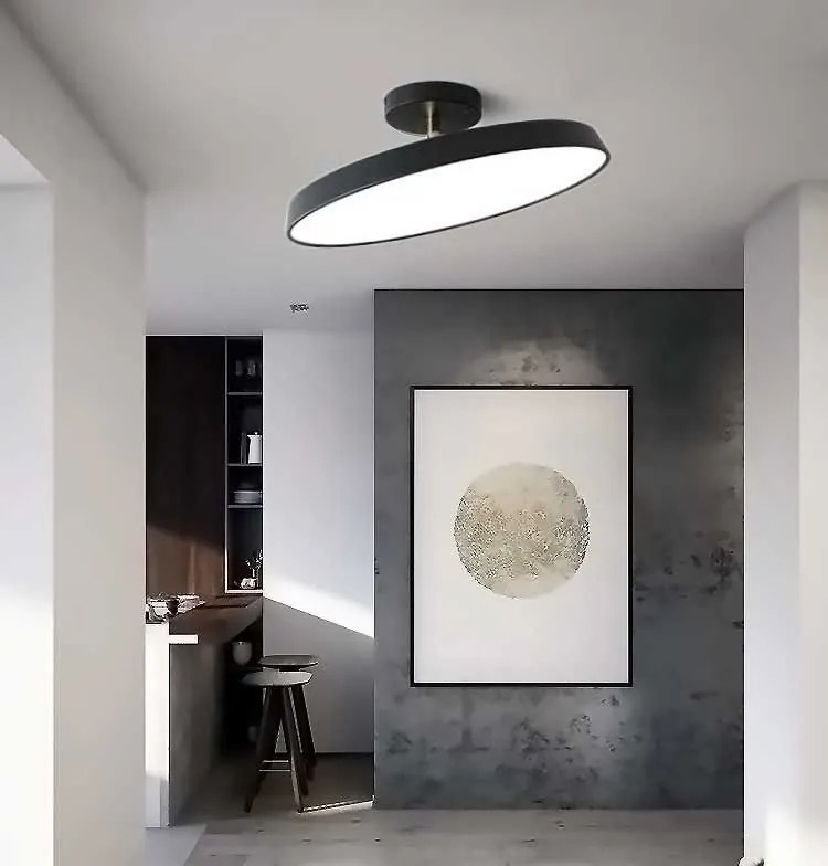 Toolight Szerszámlámpa - Mennyezeti lámpa 50 cm 5xE27 60W APP860-C, fekete-arany, OSW-08956