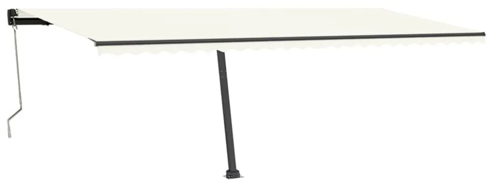 antracitszürke vas napellenző rúd szett 600x245 cm