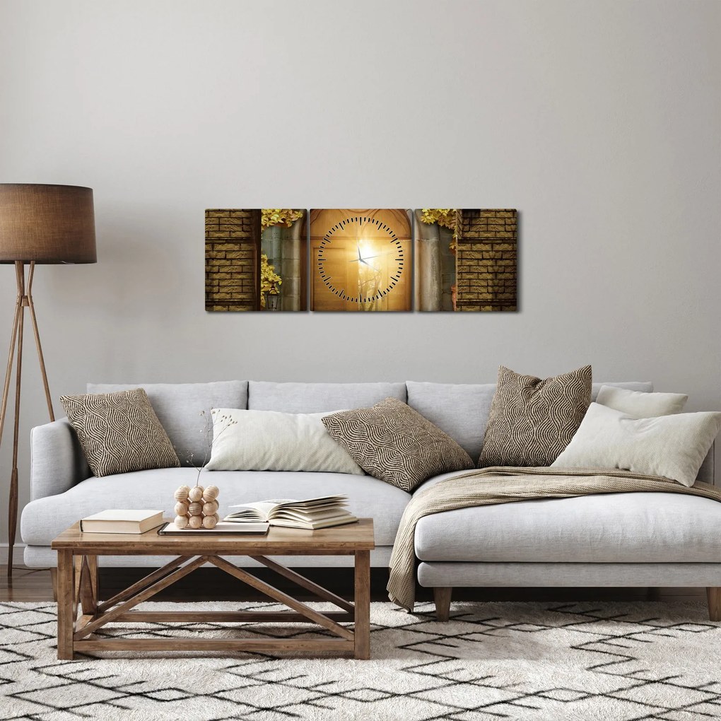 Kép - A kapu az erdőben (órával) (90x30 cm)