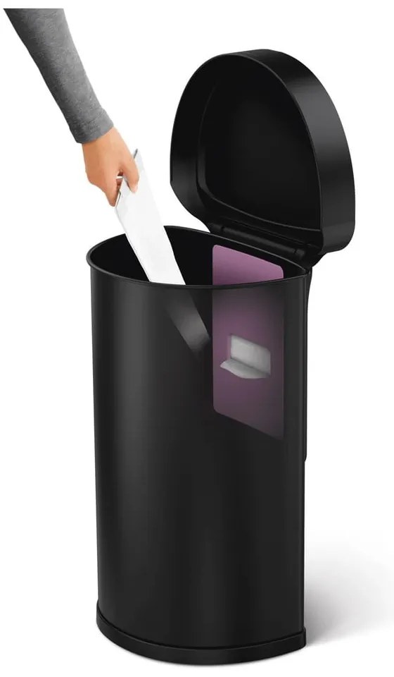 Rozsdamentes acél érintésmentes szemetes 45 l – simplehuman