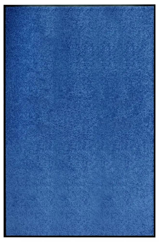 Kék kimosható lábtörlő 120 x 180 cm
