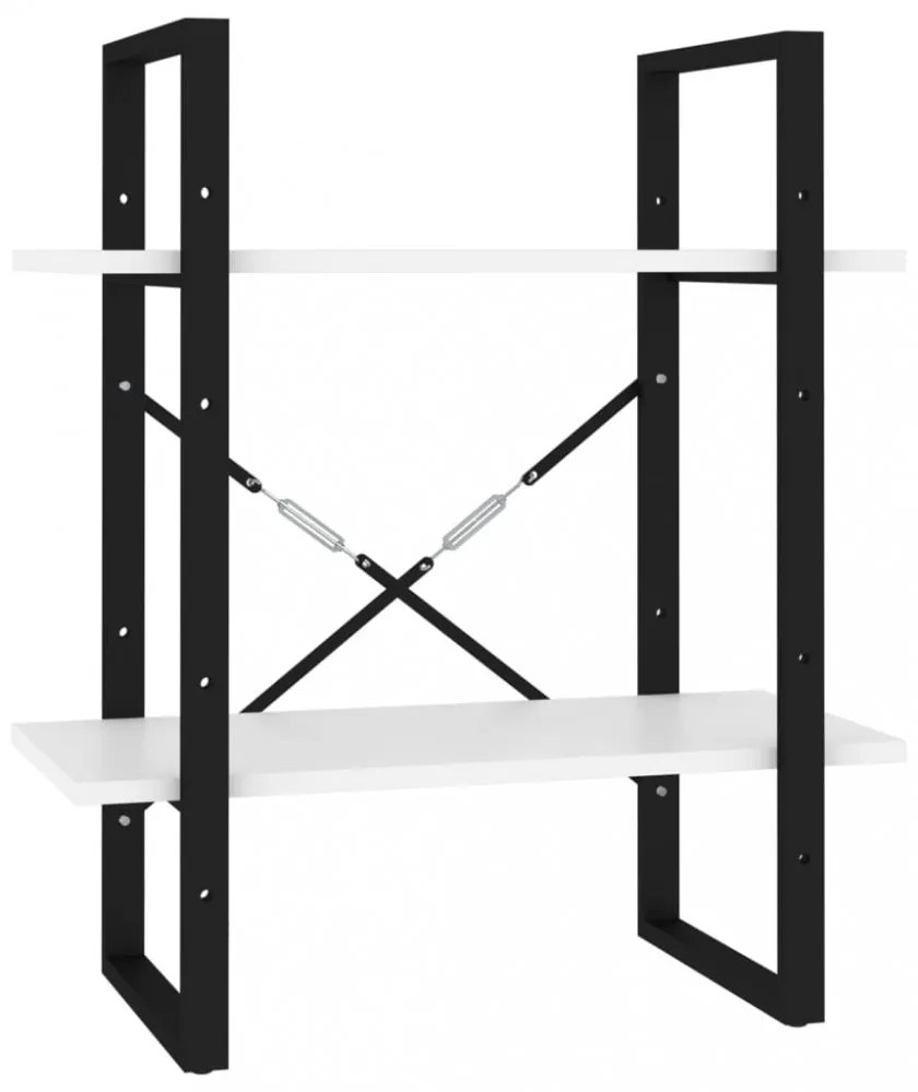 5 szintes fehér szerelt fa könyvszekrény 60 x 30 x 175 cm