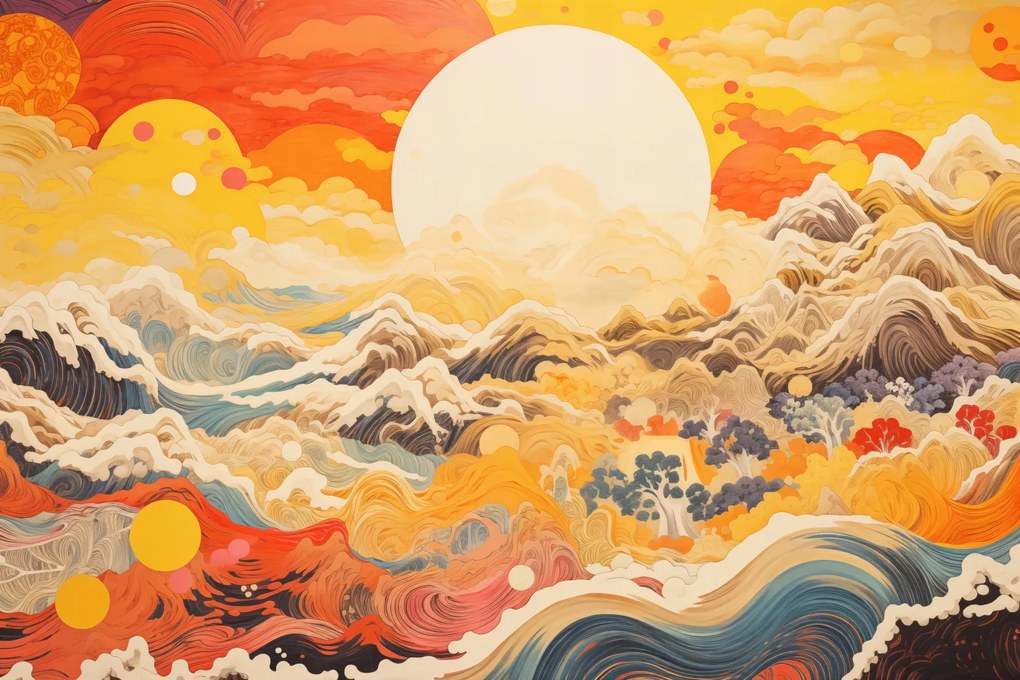 Poszter 91,5x61cm Szél és Nap vers