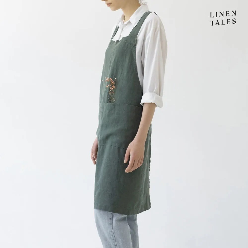 Len kötény Crossback – Linen Tales