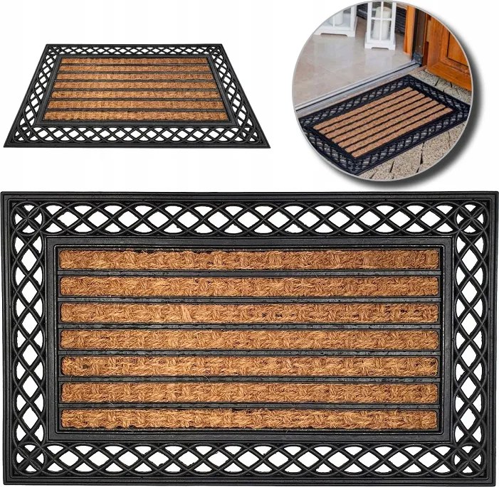 Lábtörlő Bejárati Cipő Ajtó Alá Kókusz Külső Szőnyeg Erős