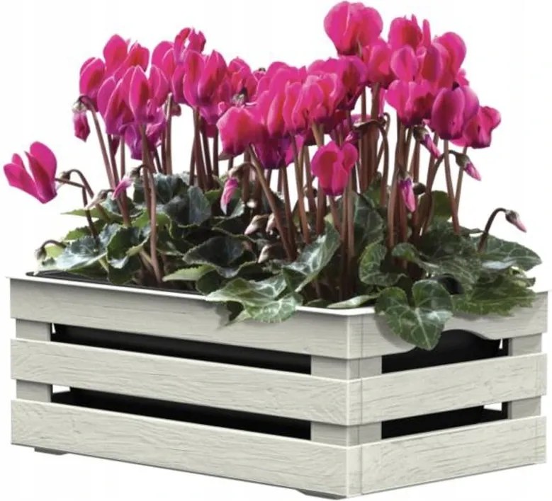 Bama Ültetvény belső tálcával Tina Flower 2 Wt, fehér