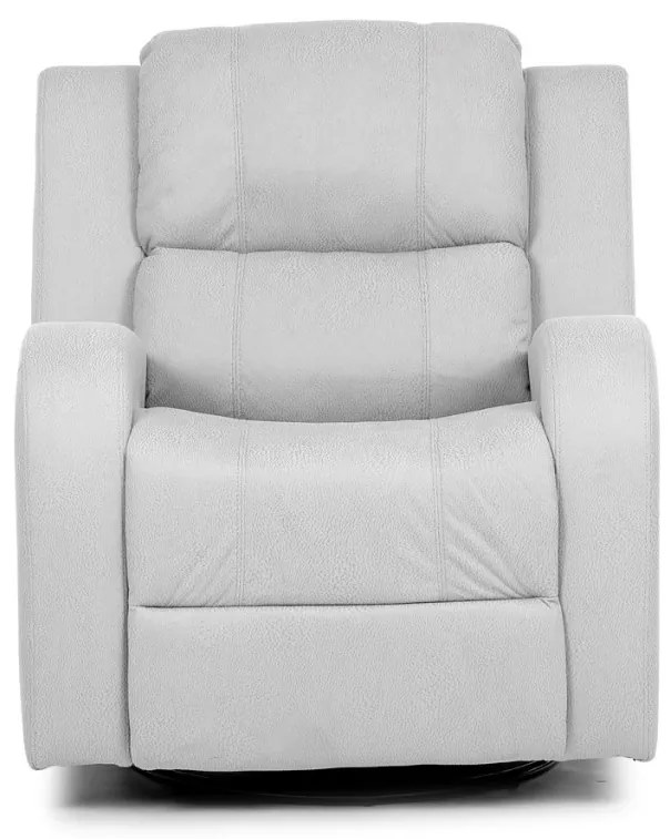 Fotoliu De Relaxare Și TV Culoare Gri Argintiu, Reglabil Manual, Rabatalil,Tapițat cu Textil Efect De Piele, TV-4089