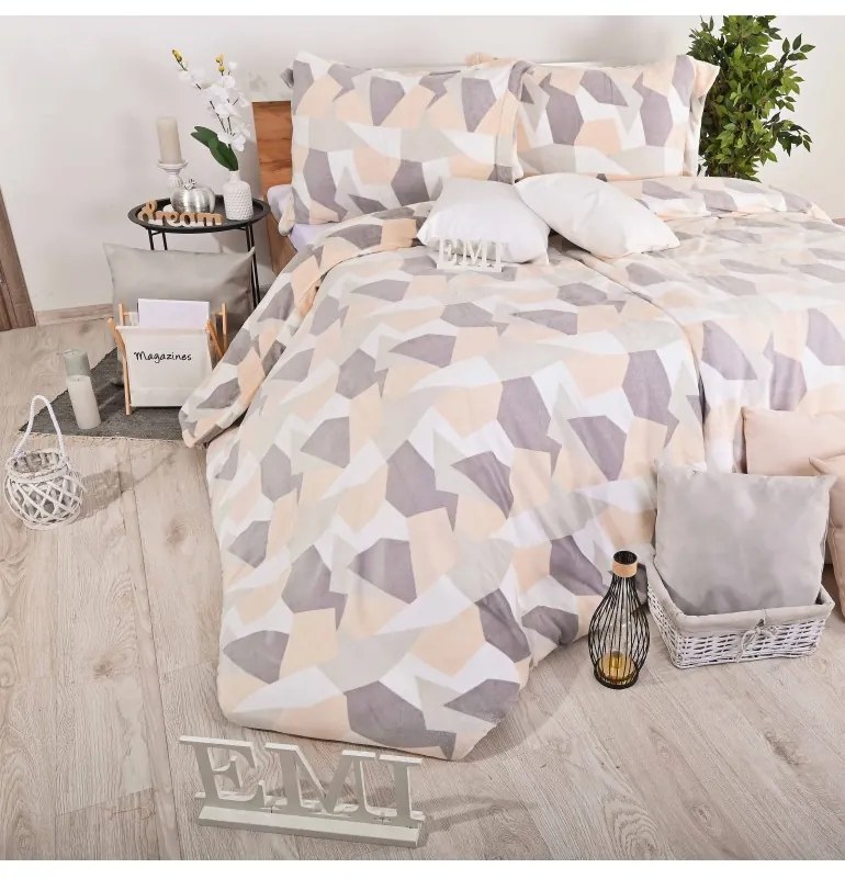 EMI Daisy mikroplüss ágyneműhuzat, A standard egyszemélyes ágy szett tartalma: 1x 140x200 + 1x 70x90