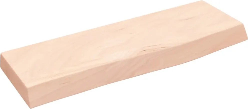 vidaXL kezeletlen tömör tölgyfa fali polc 60x20x4 cm