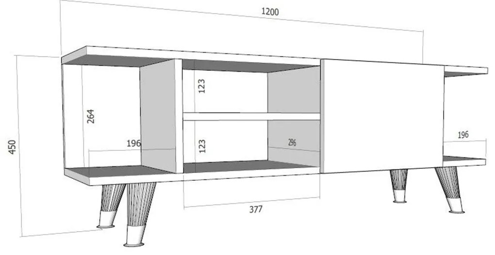 TV asztal Idil Oak