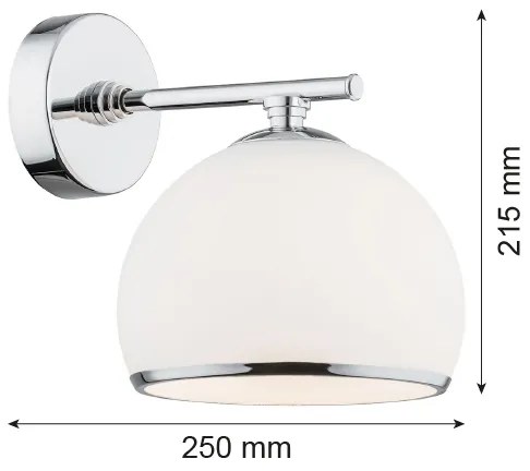 Argon 4254 - Fali lámpa MARBELLA 1xE27/15W/230V króm