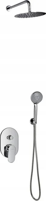 Dione falsík alatti zuhanyszett, króm