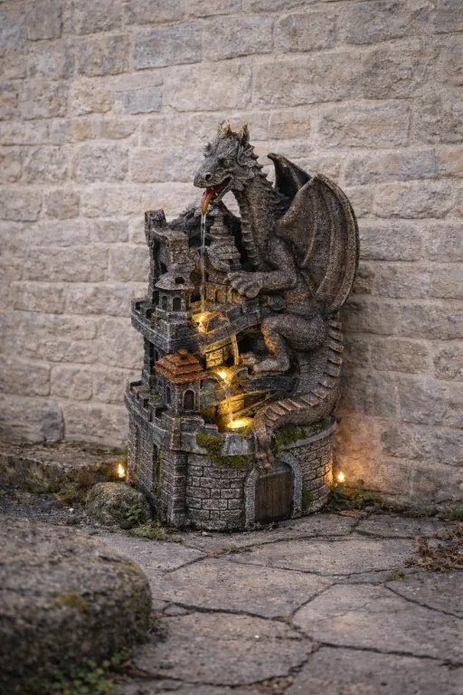 STILISTA Kerti szökőkút  34 x 23 x 50 cm sárkány