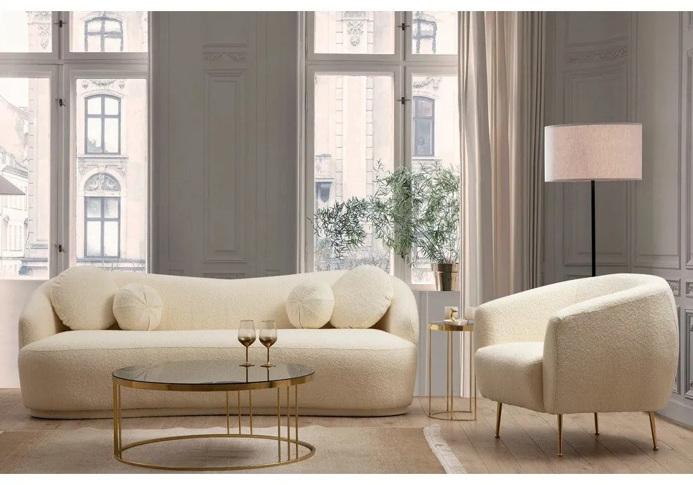 Krémszínű kanapé 225 cm Ancona – Artie