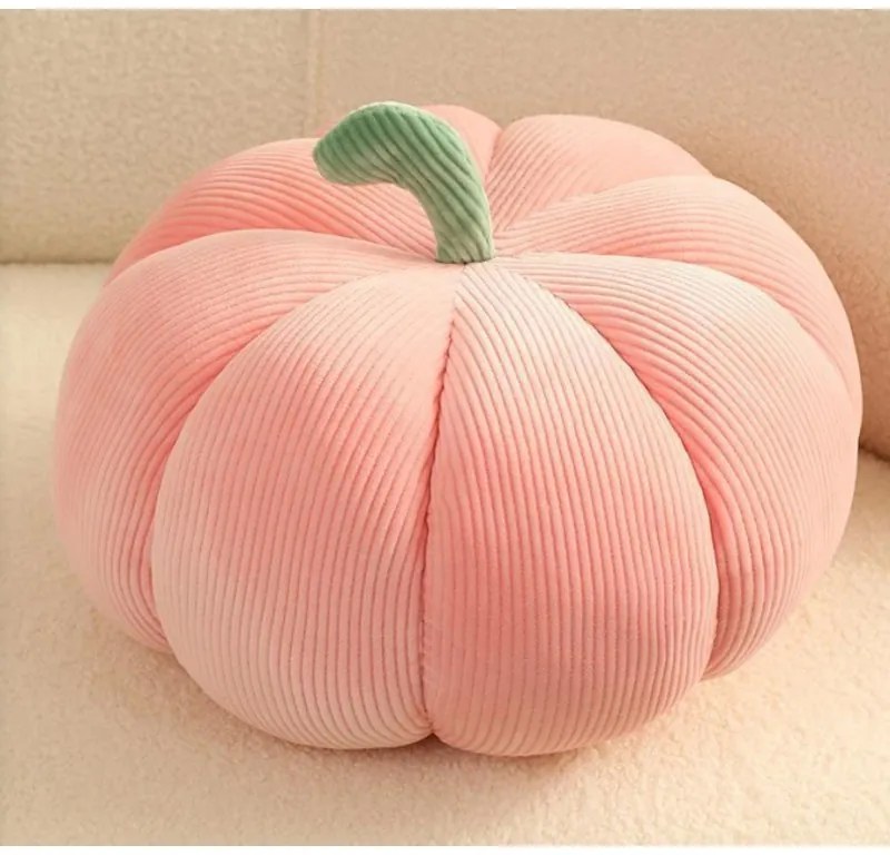 Dekoratív párna tök formában PUMPKIN 18 cm, rózsaszín