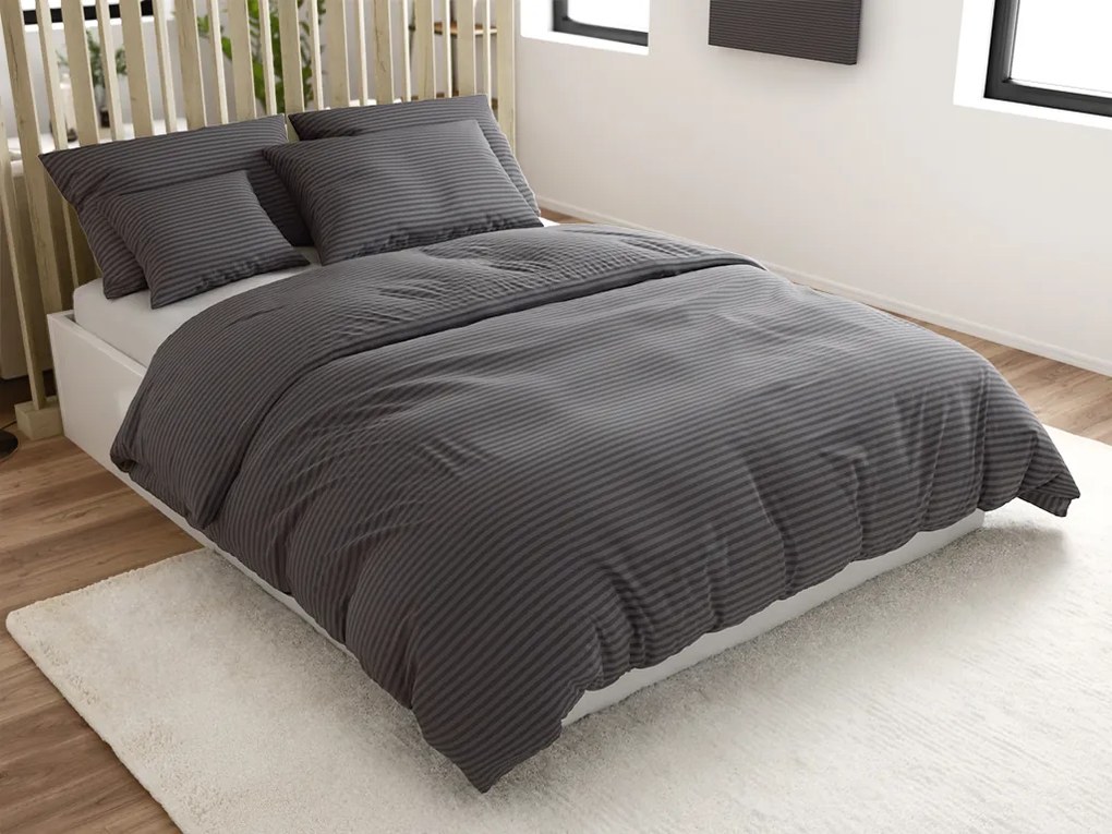 Alterna szürke pamut ágyneműhuzat