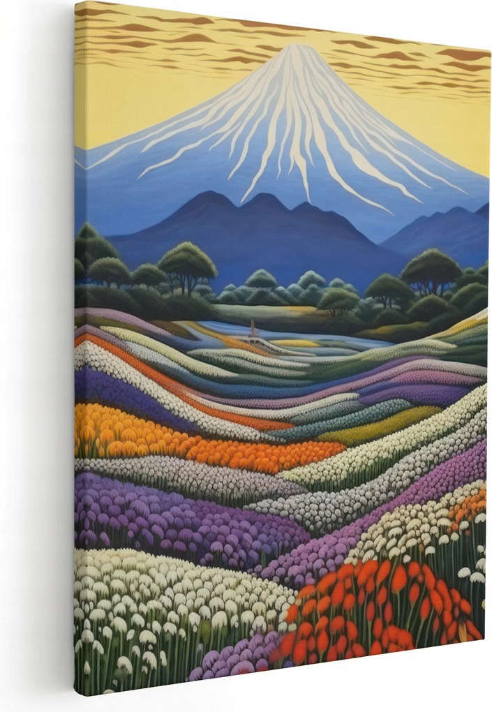 Vászonkép Hegyek Akvarell A Nappaliba Vászonkép Falikép 50x70 cm