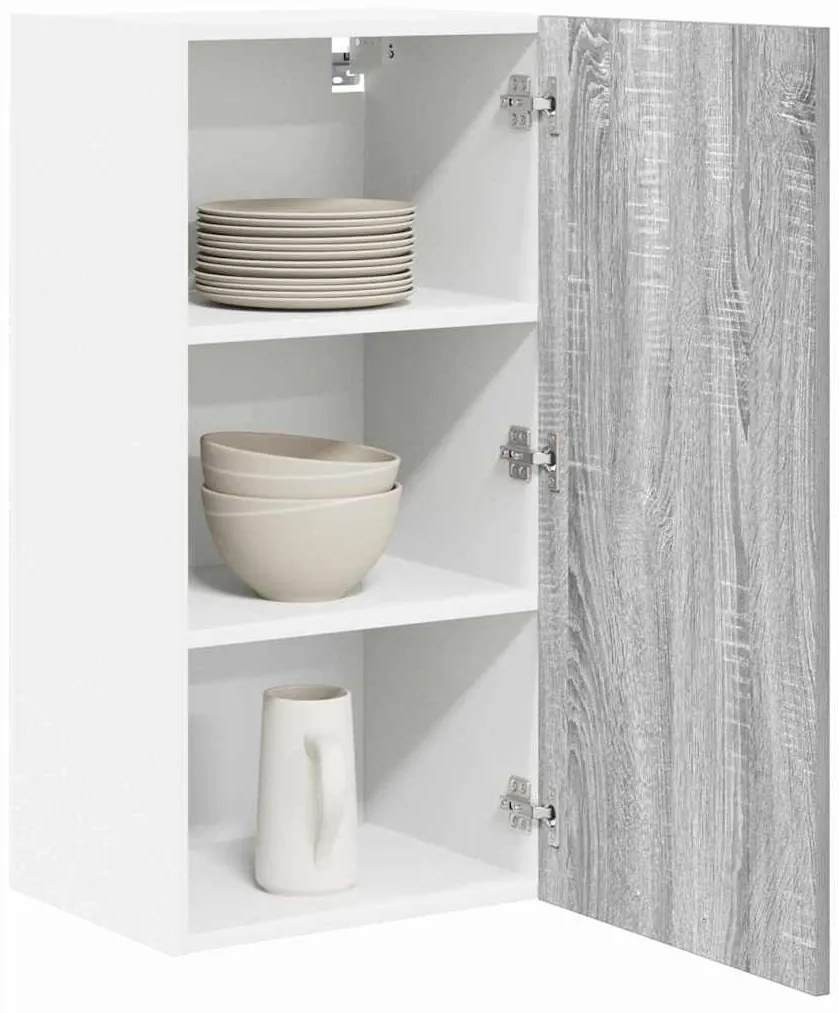 Függő szekrény Riga Szürke Sonoma és fehér 40 x 31 x 80 cm