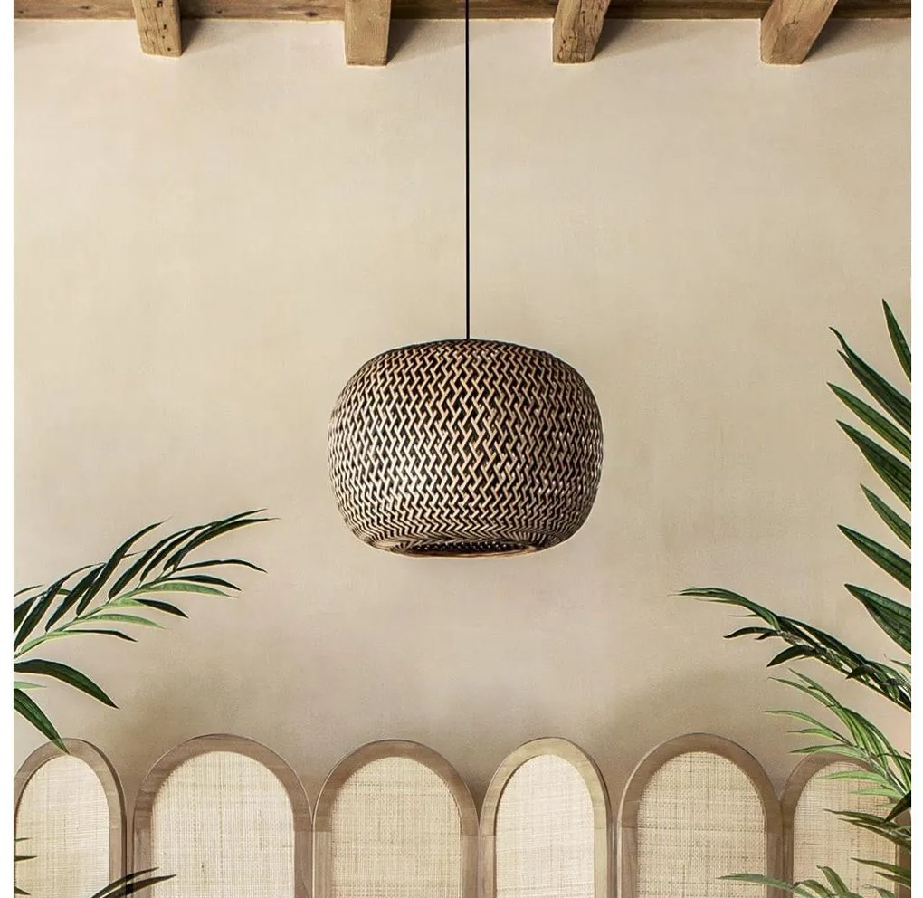 Atmosphera - Csillár zsinóron SINAI 1xE27/40W/230V bambusz