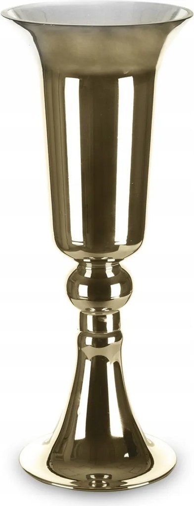 Váza Kaspó Fedél Retro Dekoráció Arany